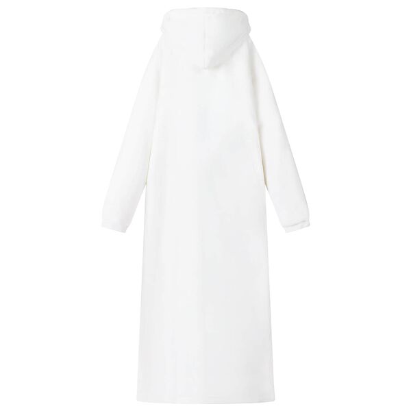 vidaXL Bluza-koc Biały M Fleece i Flanela