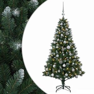 vidaXL Sztuczna choinka z bombkami 120 cm 150 LED Ciepła biel