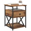 vidaXL Szafka Nocna z szufladą Stare drewno 40 x 42 x 55 cm
