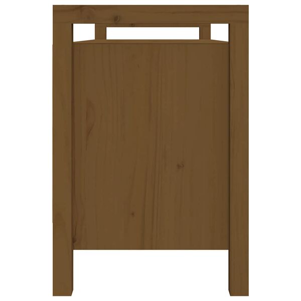 vidaXL Ławka do przedpokoju, miodowy brąz, 110x40x60cm, drewno sosnowe