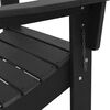 vidaXL Składany fotel Adirondack Czarny 74.5 x 80.5 x 90cm HDPE