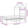 vidaXL Łóżko dzienne z daszkiem, 80x200 cm, lite drewno sosnowe