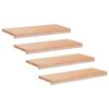 vidaXL Nakładki na schody 4 szt. 80 x 25 x 2 cm naturalny