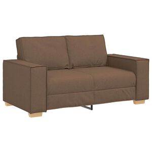 vidaXL Sofa 2-osobowa brązowa 160x78x84 cm tkanina