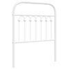 vidaXL Metalowe wymienne wezgłowie, białe, 80 cm