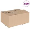 vidaXL Pudełko składane 50 pcs Naturalny 30 x 21,5 x 14 cm Tektura