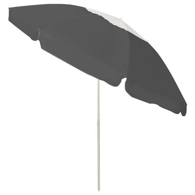 vidaXL Parasol plażowy, antracytowy, 240 cm