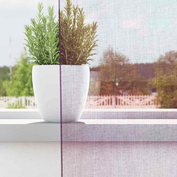 vidaXL Zasłony woalowe z pętelkami 2 szt. Fioletowe 140x260 cm