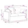 vidaXL Sofa Ciemnoszary 138 x 78 x 80 cm Aksamit
