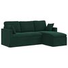 vidaXL Sofa Ciemna zieleń 198 x 134 x 80 cm Aksamit
