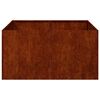 vidaXL Doniczka Rusty 80x80x40 cm Stal nierdzewna