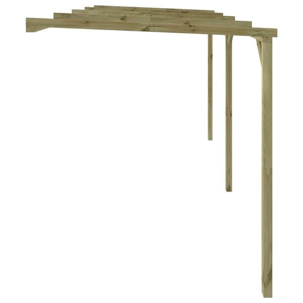 vidaXL Pergola przyścienna, 2 x 4 x 2,2 m, drewno