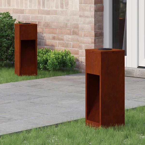 vidaXL Solarna Lampa LED na Ścieżkę 2 pcs kolor bronzu