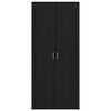 vidaXL Bufet Czarny dąb 80 x 39 x 178 cm Materiał drewnopochodny