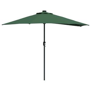 vidaXL Parasolka ogrodowa 294 x 150 x 224 cm Poliester i Stal zielony