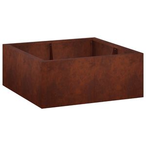 vidaXL Mur oporowy 4 szt. 100 x 100 x 40 cm Stal kortenowska Rdzawy
