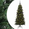 vidaXL Sztuczna choinka z bombką 180 cm 300 LED Ciepła biel PVC i PE