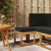 vidaXL Stołek ogrodowy Lite Drewno Akacji Naturalny