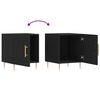 vidaXL Szafka nocna, czarna, 40x40x50 cm, materiał drewnopochodny