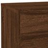 vidaXL Szafka nocna z oświetleniem LED, brązowy dąb, 70x36x40,5 cm