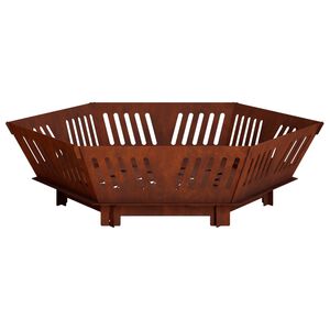 vidaXL Kominek Rdzawy 60 x 60 x 18 cm Stal kortenowska