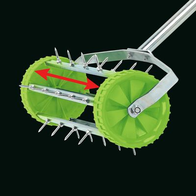 Draper Tools Ręczny aerator do trawnika, 450 mm, zielony