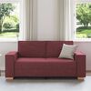 vidaXL Sofa 2-osobowa w kolorze czerwonego wina 140 cm Tkanina
