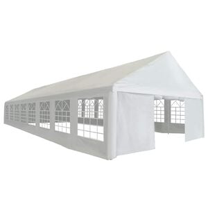 vidaXL Namiot Imprezowy Biały 1600 x 600 x 370 cm Polietylen i metal