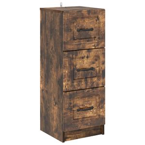 vidaXL Szafka z Szufladami Dąb wędzony 33 x 34,5 x 87 cm