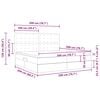 vidaXL Ł&oacute;żko z miejscem na przechowywanie i materacem 200 x 200 cm