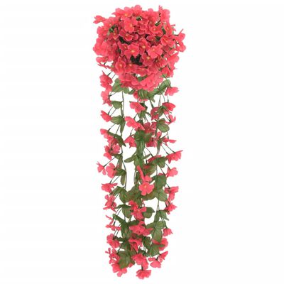 vidaXL Sztuczne girlandy kwiatowe, 3 szt., różane, 85 cm