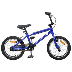 vidaXL BMX 16 Cali dla dzieci w wieku 5-8 lat Ciemnoniebieski