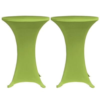 vidaXL Elastyczne pokrowce na stół, 4 szt., 70 cm, zielone