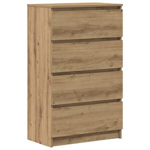 vidaXL Komoda Artisan Dąb 60x35x98,5 cm Drewno klejone