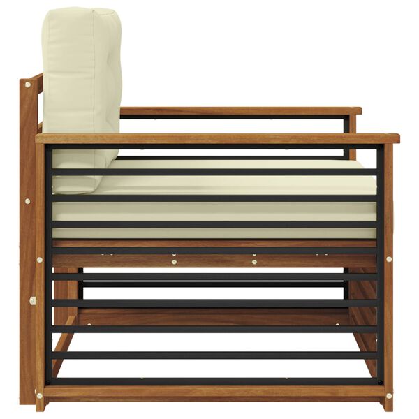 vidaXL Zestaw sof na zewnątrz Lite drewno akacjowe i poliester