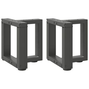 vidaXL Nogi do stolika kawowego w kształcie litery T 2 szt. Antracyt 30x25x(30-31) cm Stal