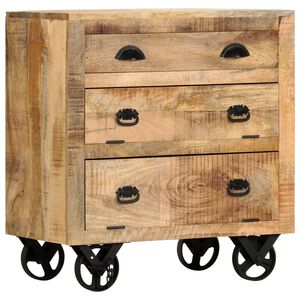 vidaXL Szafka boczna Brązowy 70 x 38 x 63 cm lite drewno mango