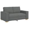vidaXL Sofa 2-osobowa Ciemnoszara 160x78x84 cm Tkanina