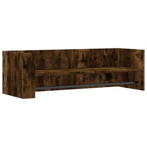 vidaXL P&oacute;łka ścienna, przydymiony dąb, 100x35x30,5 cm