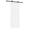 vidaXL Drzwi przesuwne ORKDAL Biały 83 x 202 cm Lite drewno sosnowe