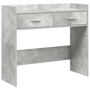 vidaXL Konsola Betonowy szary 90 x 35 x 80 cm Drewno inżynieryjne
