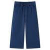 Spodnie dziecięce z szerokimi nogawkami, granatowe, 116