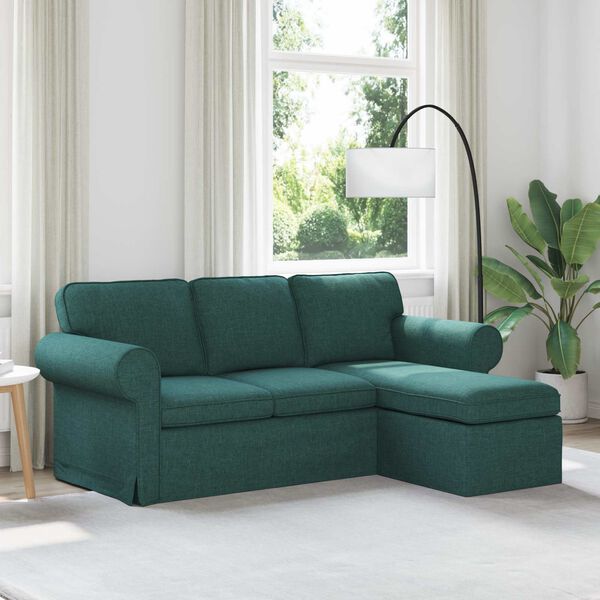 vidaXL Sofa Ciemna zieleń