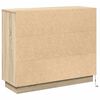 vidaXL Komoda LED Dąb Sonoma 90 x 32 x 75 cm Materiał drewnopochodny