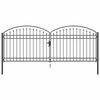 vidaXL Brama ogrodzeniowa ASSEN 401 x 200 cm Stal Szary Zamykane