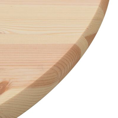 vidaXL Blat stołu, naturalne drewno sosnowe, okrągły, 25 mm, 80 cm