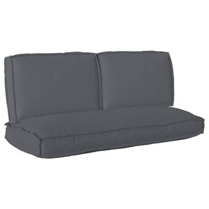 vidaXL Zestaw poduszek Materiał Oxford Antracyt 120 x 50 x 52 cm