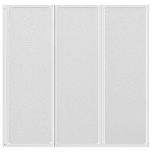 Kabina prysznicowa ścienna, parawan 3 składane panele 141x132 cm