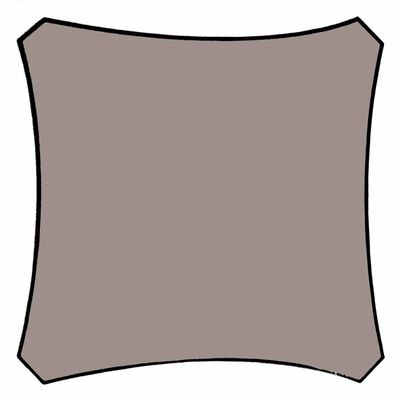 Perel Żagiel przeciwsłoneczny, kwadrat, 3,6 m, szarobrązowy, GSS4360TA