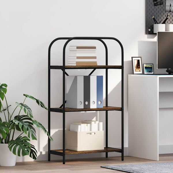 vidaXL P&oacute;łka na książki Dąb wędzony 60 x 30 x 109 cm